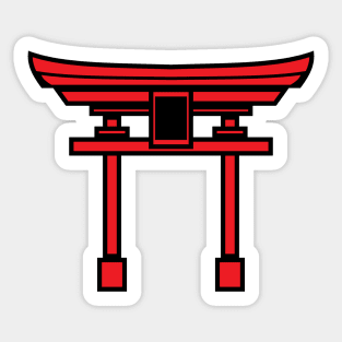 torii gate (red) Sticker